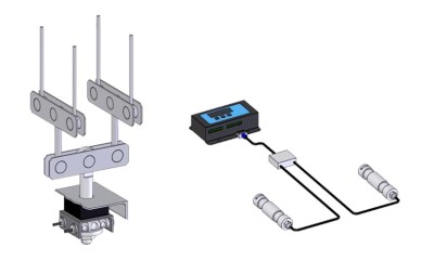Felvonó mérlegkészlet: Rugókba építve